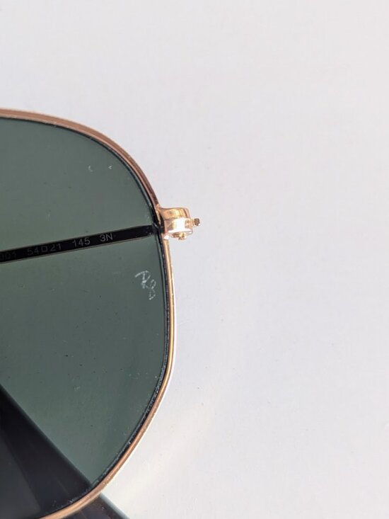 Ray-Ban RB3548N Hexagonal Metal Sunglasses 54mm Gold Green G15 Lenses main image 11